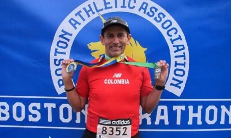 Los colombianos en el Maratón de Boston