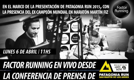 Factor Running en vivo desde la presentación del Patagonia Run 2015