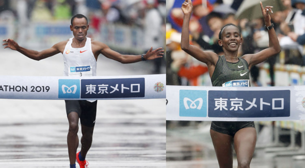 Birhanu Legese y Ruti Aga conquistan el Maratón de Tokio 2019