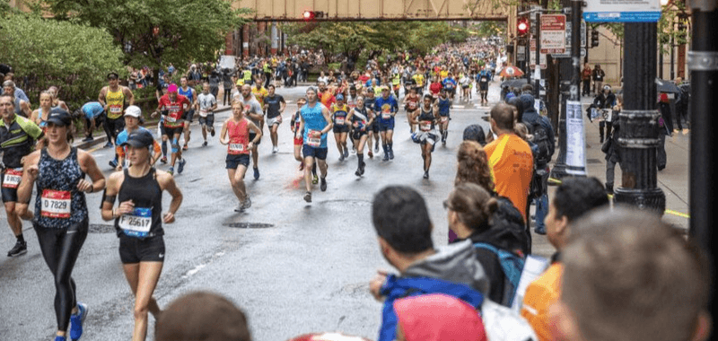 El Maratón de Chicago convoca a gran cantidad de espectadores