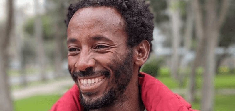 Etíope Mulget Amaru hace su propia cruzada por la paz en continente americano