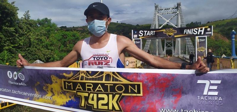 Dídimo Sánchez gana Maratón del Tachira 2020