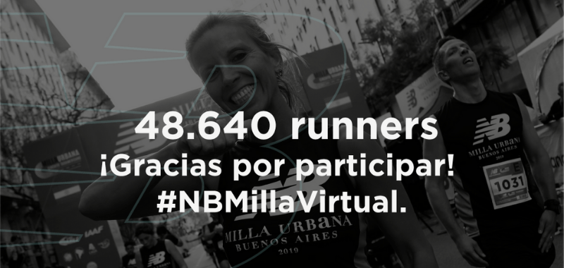 Más de 48 mil corredores se sumaron a la segunda edición de New Balance Milla Virtual